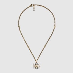 Gucci Crystal Double G necklace(NEW)✨AUTHENTIC